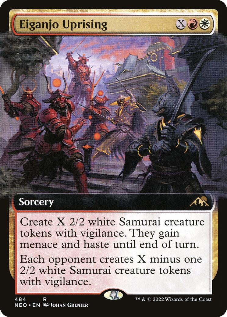 Eiganjo Uprising (Extended Art) (484) (Kamigawa: Neon Dynasty)