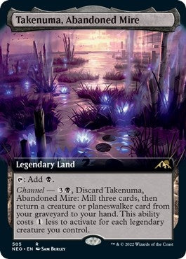 Takenuma, Abandoned Mire (Extended Art) (505) (Kamigawa: Neon Dynasty)