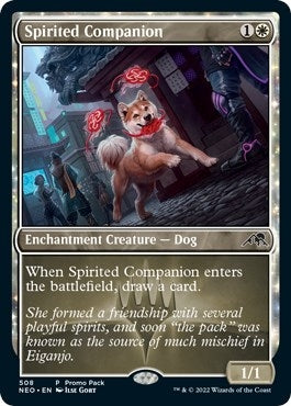 Spirited Companion (508) (Promo Pack: Kamigawa: Neon Dynasty)