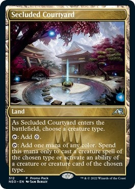 Secluded Courtyard (512) (Promo Pack: Kamigawa: Neon Dynasty)
