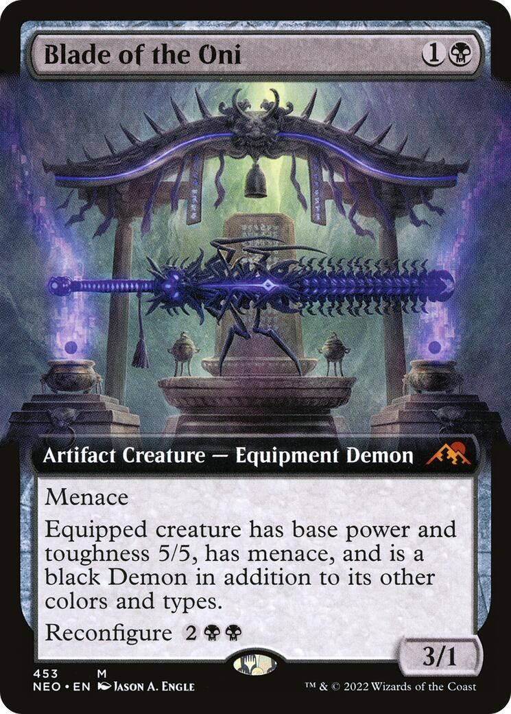Blade of the Oni (Extended Art) (453) (Kamigawa: Neon Dynasty)