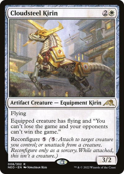 Cloudsteel Kirin (8) (Kamigawa: Neon Dynasty)