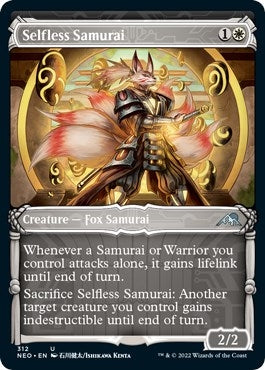 Selfless Samurai (Showcase) (312) (Kamigawa: Neon Dynasty)