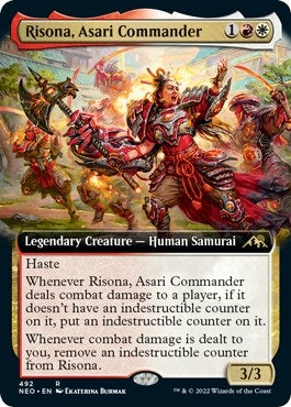 Risona, Asari Commander (Extended Art) (492) (Kamigawa: Neon Dynasty)