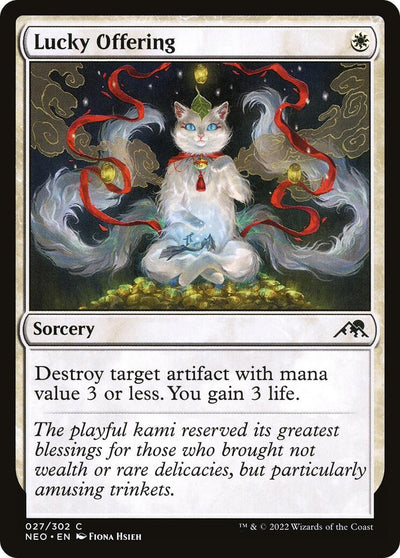 Lucky Offering (27) (Kamigawa: Neon Dynasty)