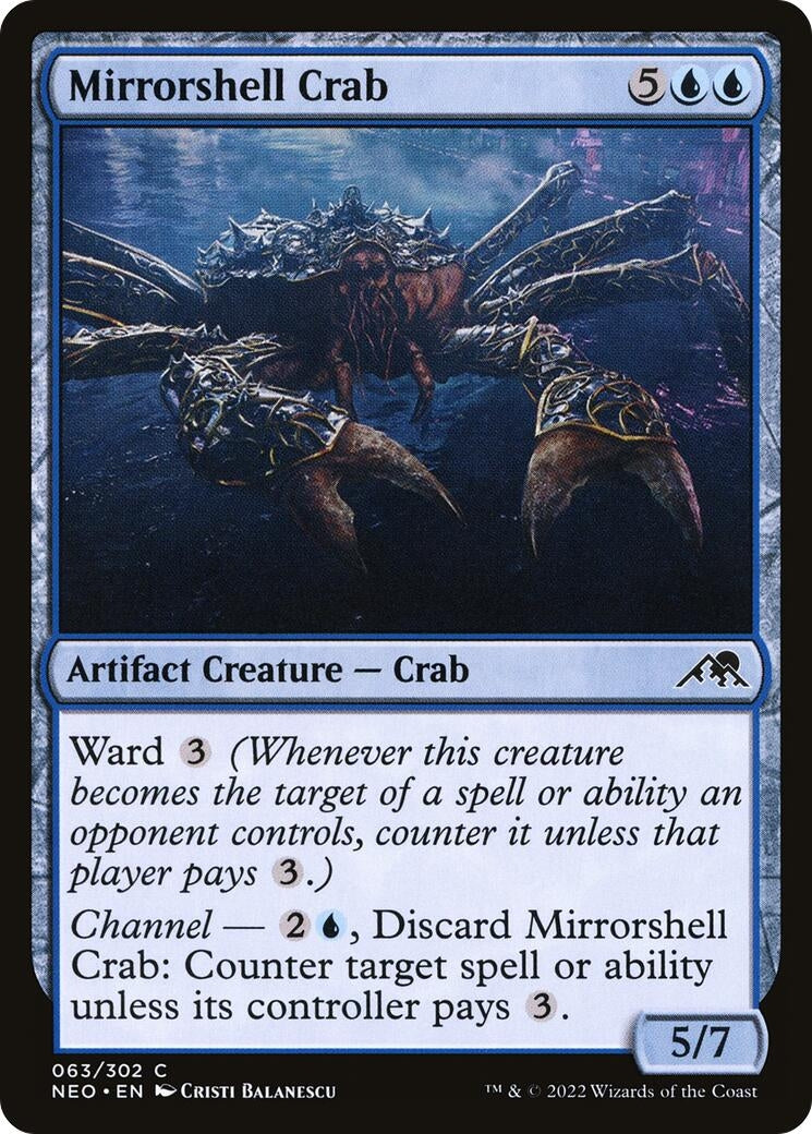 Mirrorshell Crab (63) (Kamigawa: Neon Dynasty)
