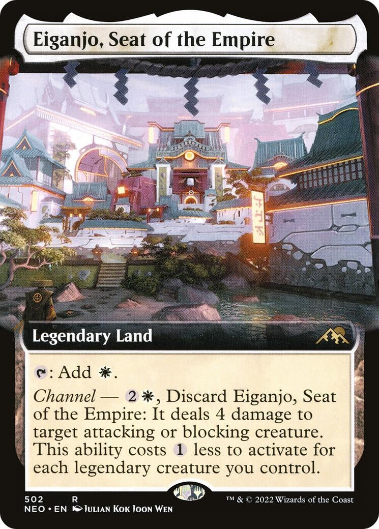 Eiganjo, Seat of the Empire (Extended Art) (502) (Kamigawa: Neon Dynasty)