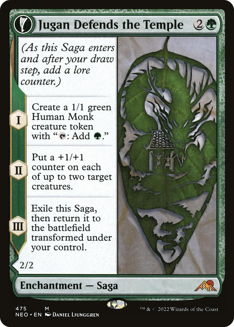 Jugan Defends the Temple (Extended Art) (475) (Kamigawa: Neon Dynasty)