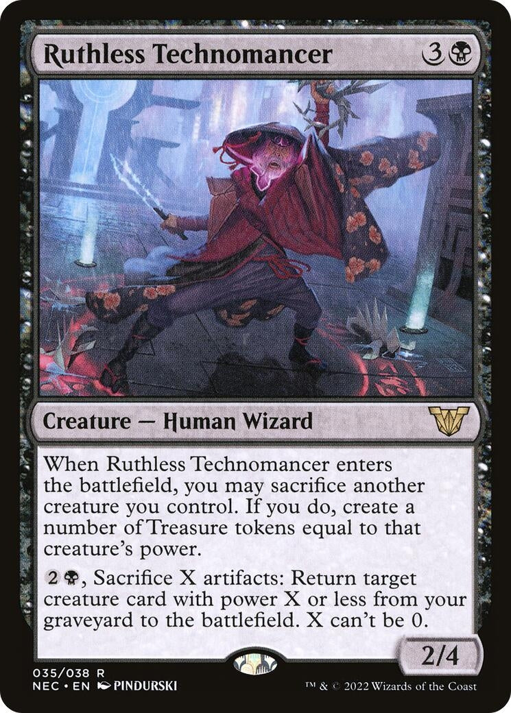Ruthless Technomancer (35) (Commander: Kamigawa: Neon Dynasty)