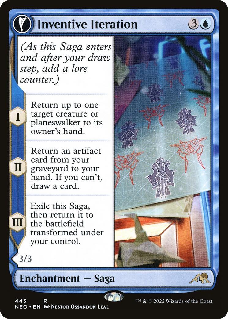 Inventive Iteration (Extended Art) (443) (Kamigawa: Neon Dynasty)