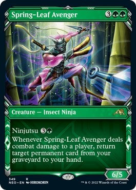 Spring-Leaf Avenger (Showcase) (349) (Kamigawa: Neon Dynasty)