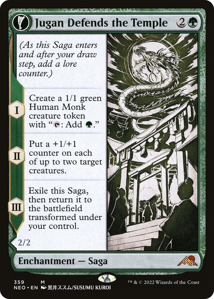 Jugan Defends the Temple (Showcase) (359) (Kamigawa: Neon Dynasty)