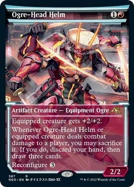 Ogre-Head Helm (Showcase) (387) (Kamigawa: Neon Dynasty)