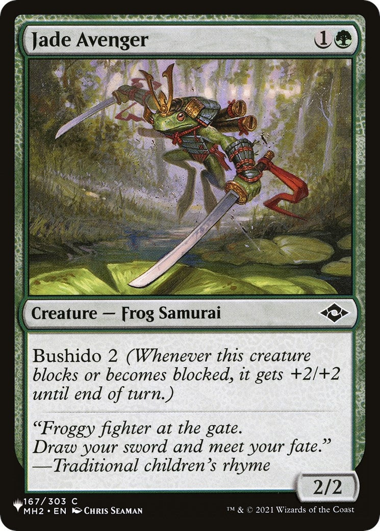 Jade Avenger (167/303) (The List Reprints)