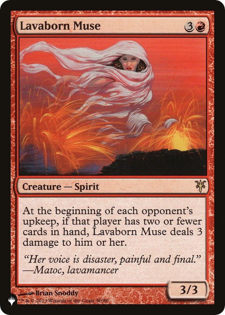 Lavaborn Muse (50/80) (The List Reprints)