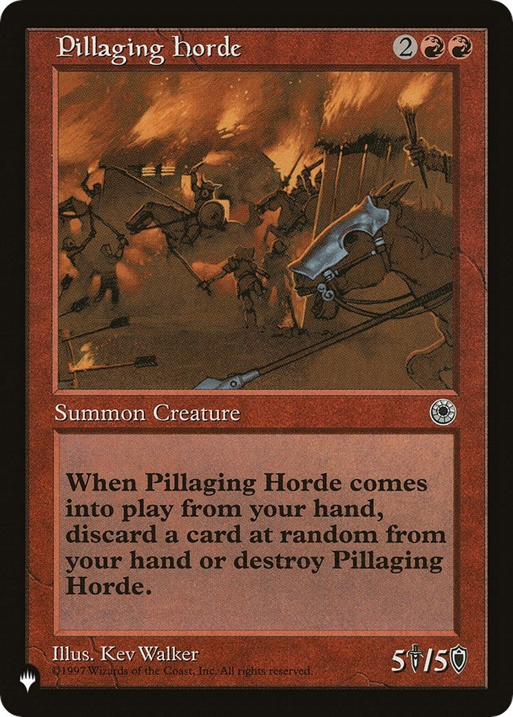 Pillaging Horde (The List Reprints)