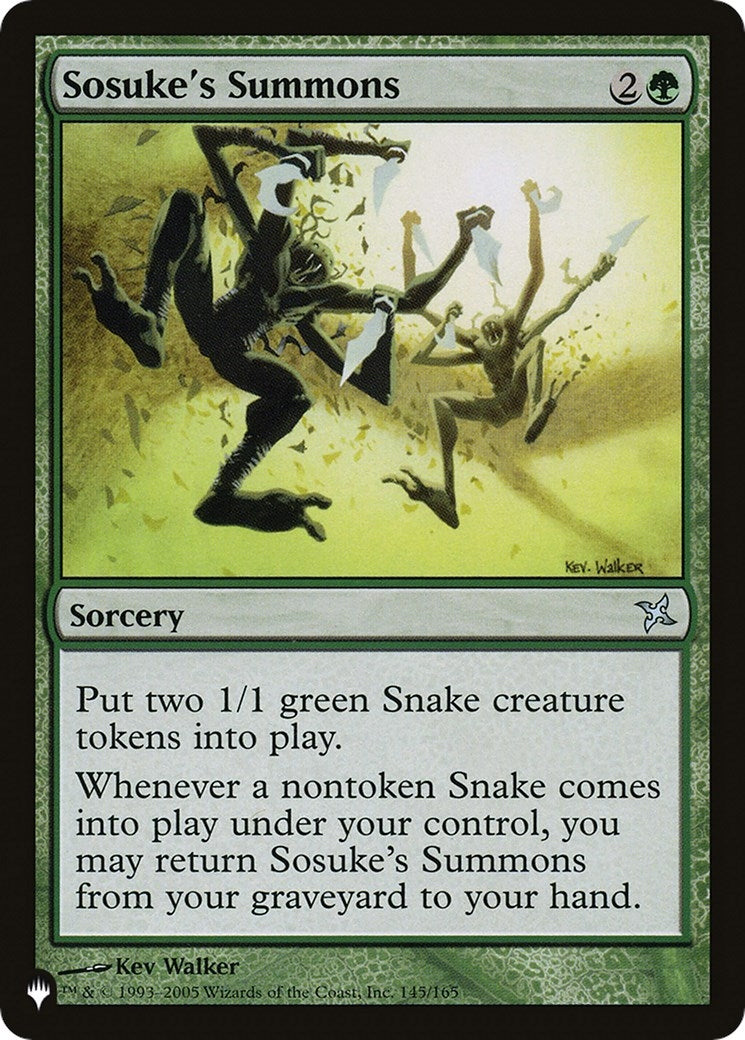 Sosuke's Summons (145/165) (The List Reprints)