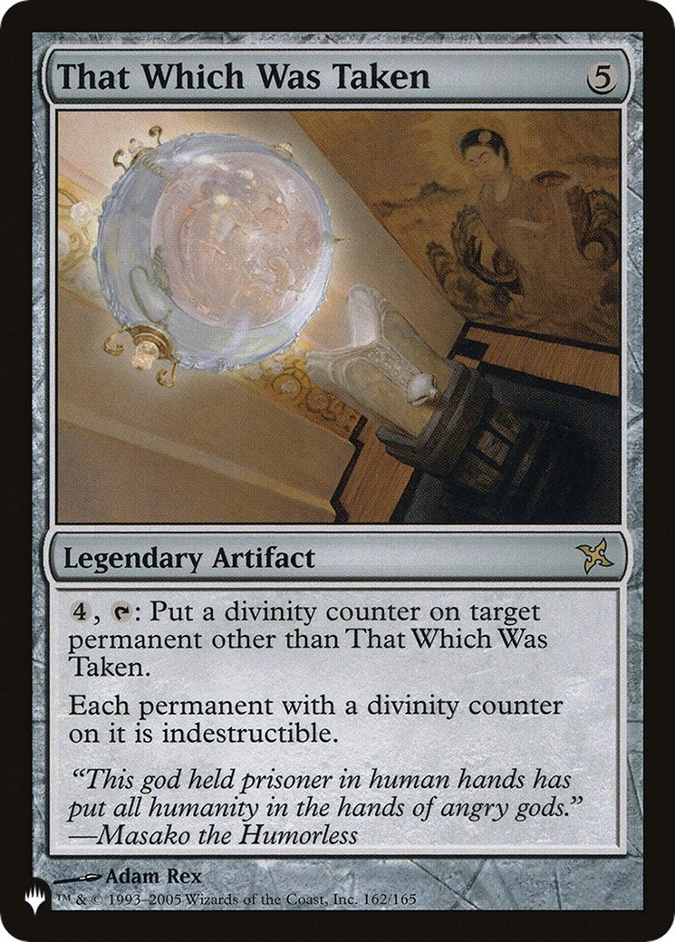 That Which Was Taken (162/165) (The List Reprints)