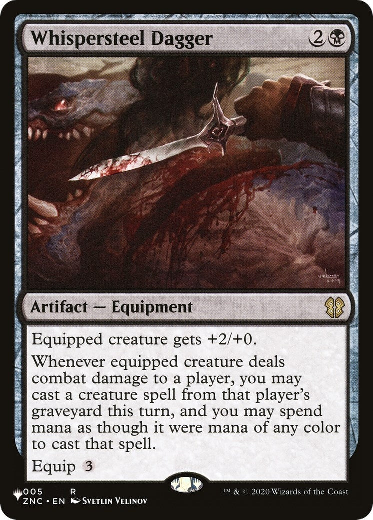 Image for Whispersteel Dagger (005) - Magic: The Gathering