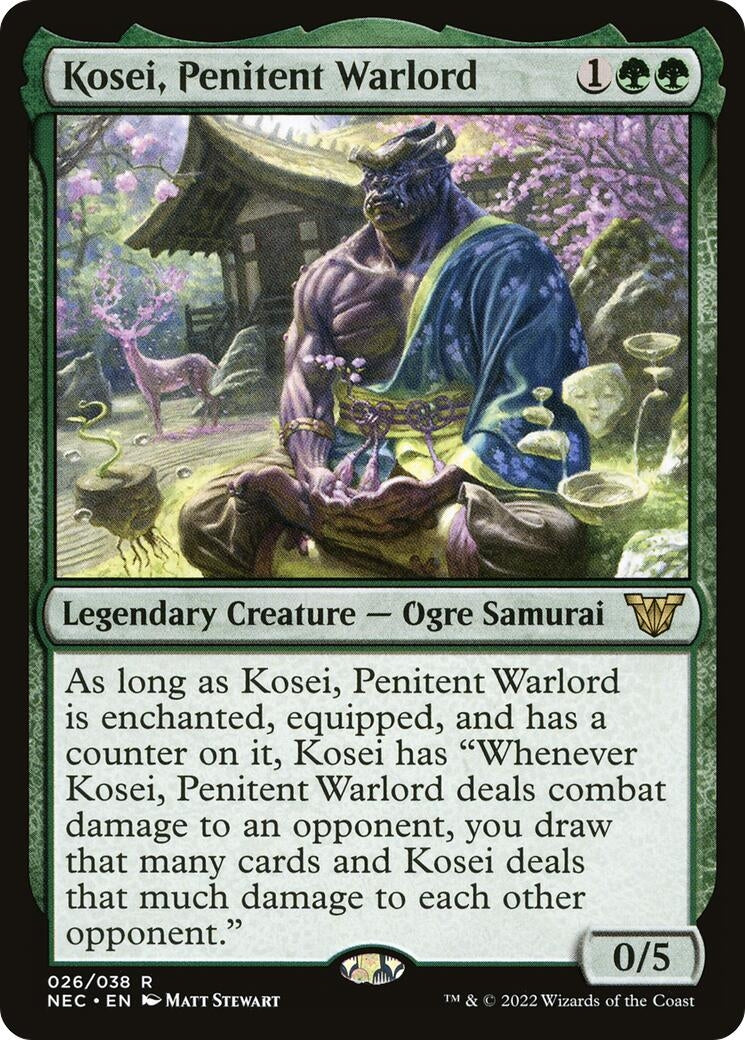 Kosei, Penitent Warlord (26) (Commander: Kamigawa: Neon Dynasty)