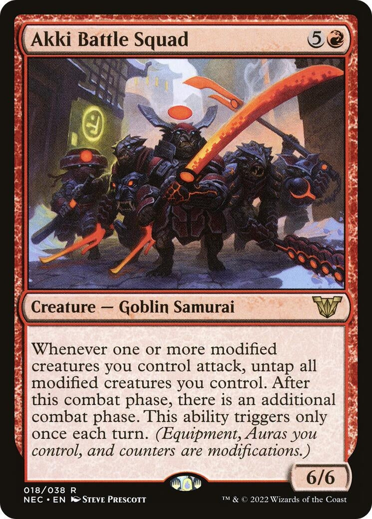 Akki Battle Squad (18) (Commander: Kamigawa: Neon Dynasty)