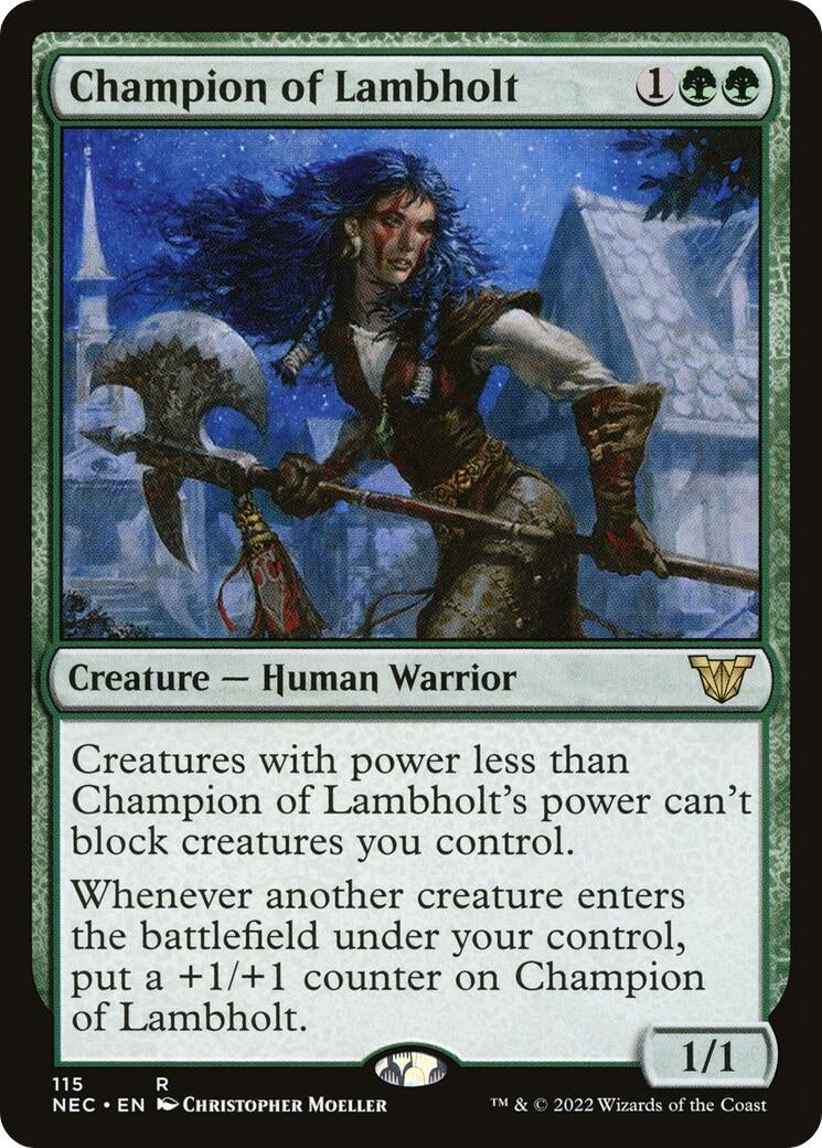 Champion of Lambholt (115) (Commander: Kamigawa: Neon Dynasty)