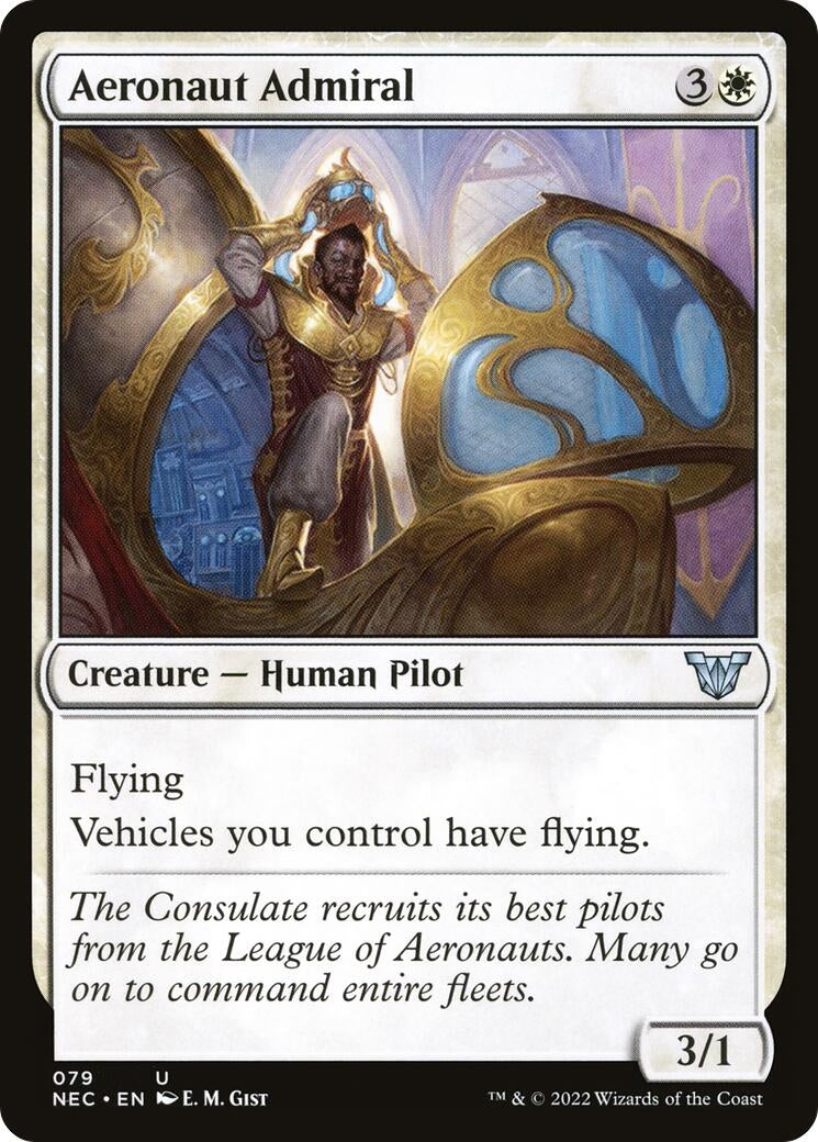 Aeronaut Admiral (79) (Commander: Kamigawa: Neon Dynasty)