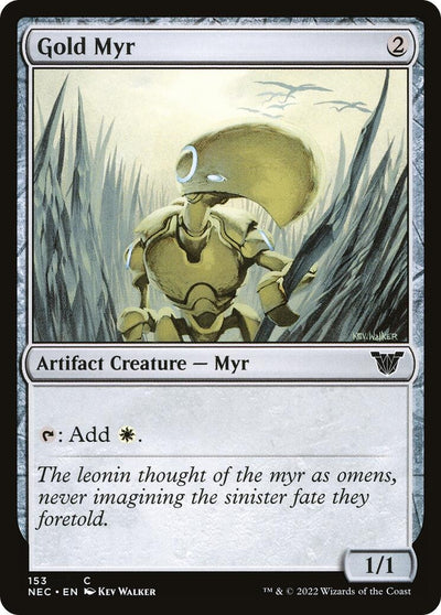 Gold Myr (153) (Commander: Kamigawa: Neon Dynasty)