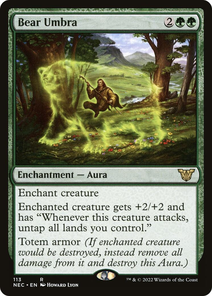 Bear Umbra (113) (Commander: Kamigawa: Neon Dynasty)