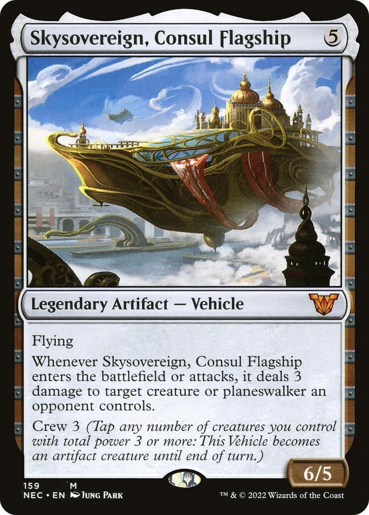 Skysovereign, Consul Flagship (159) (Commander: Kamigawa: Neon Dynasty)