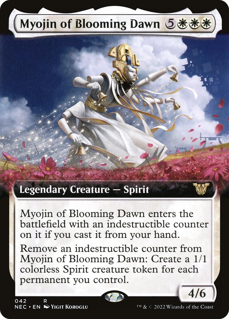 Myojin of Blooming Dawn (Extended Art) (42) (Commander: Kamigawa: Neon Dynasty)
