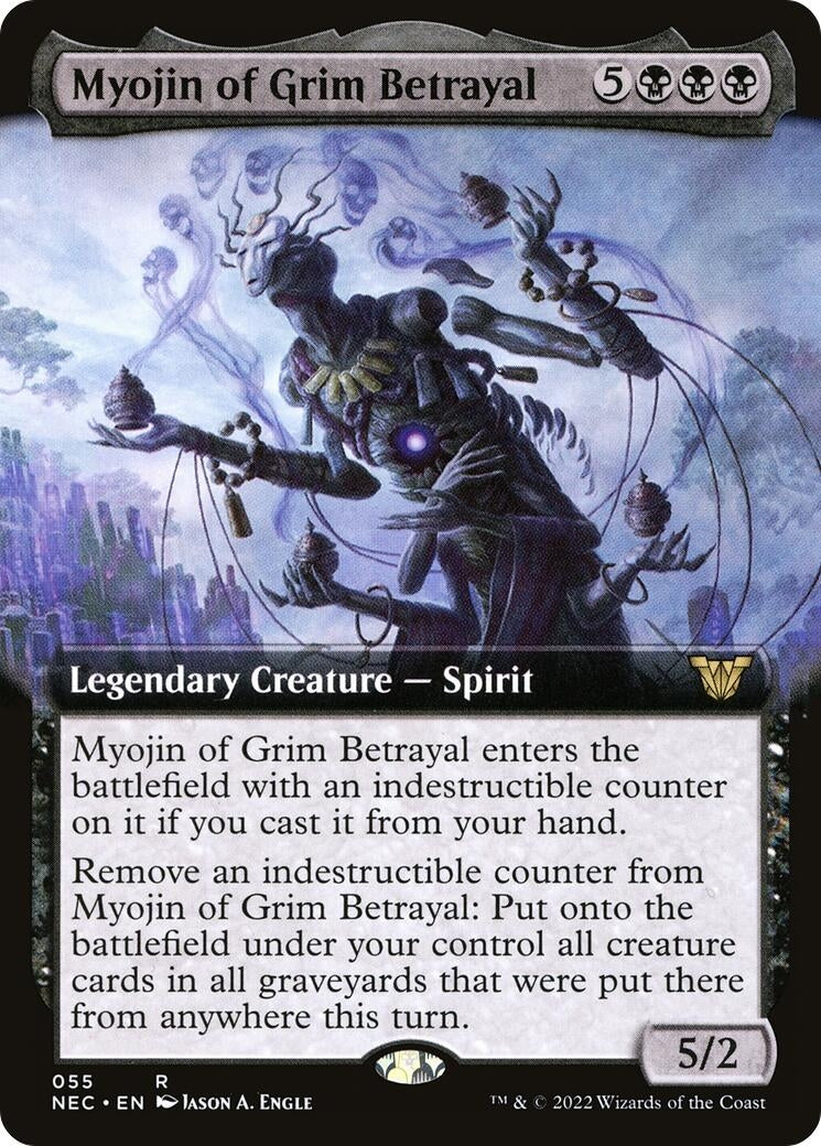 Myojin of Grim Betrayal (Extended Art) (55) (Commander: Kamigawa: Neon Dynasty)