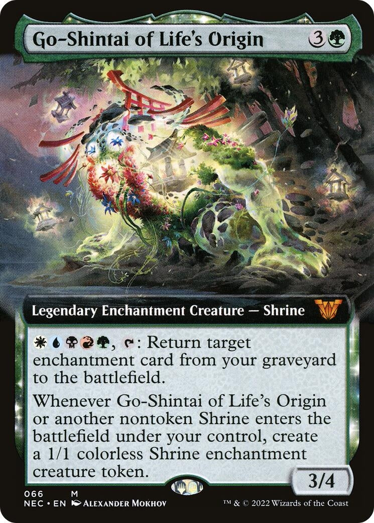 Go-Shintai of Life's Origin (Extended Art) (66) (Commander: Kamigawa: Neon Dynasty)
