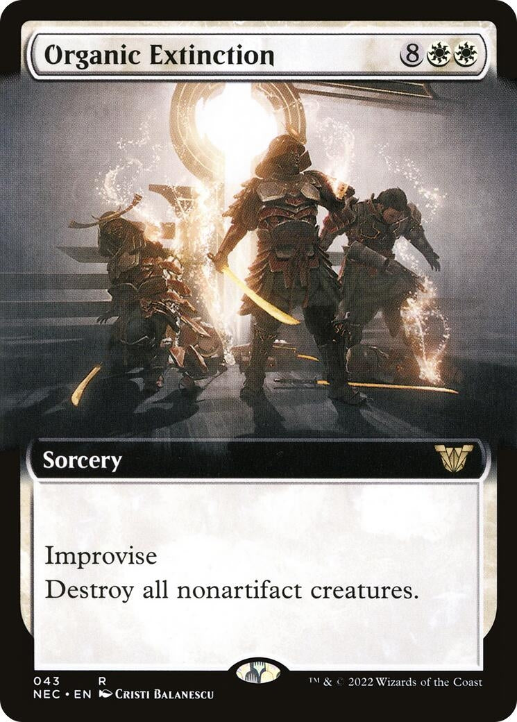 Organic Extinction (Extended Art) (43) (Commander: Kamigawa: Neon Dynasty)