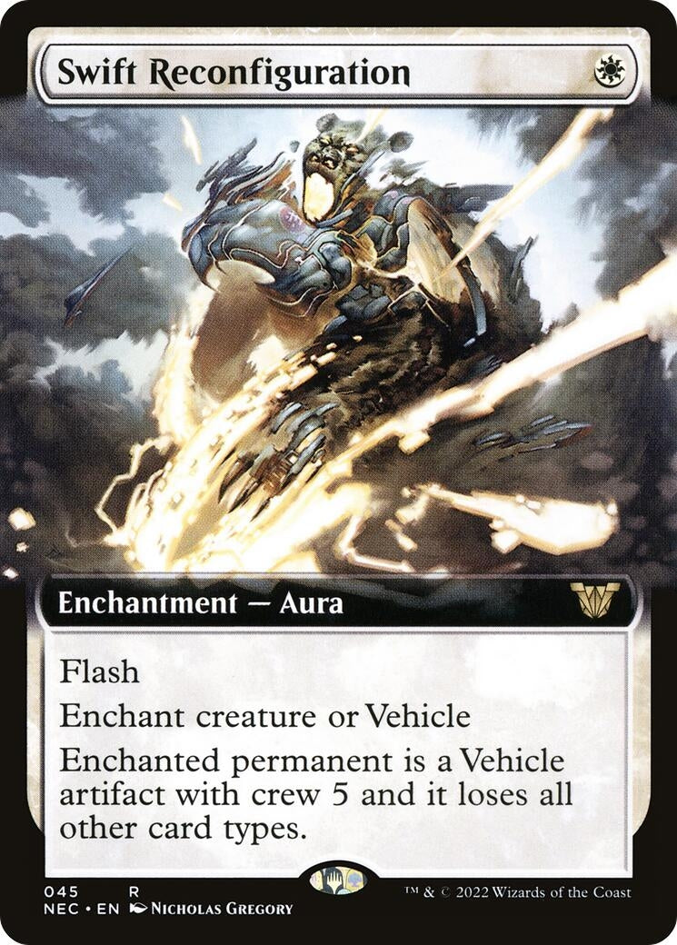Swift Reconfiguration (Extended Art) (45) (Commander: Kamigawa: Neon Dynasty)