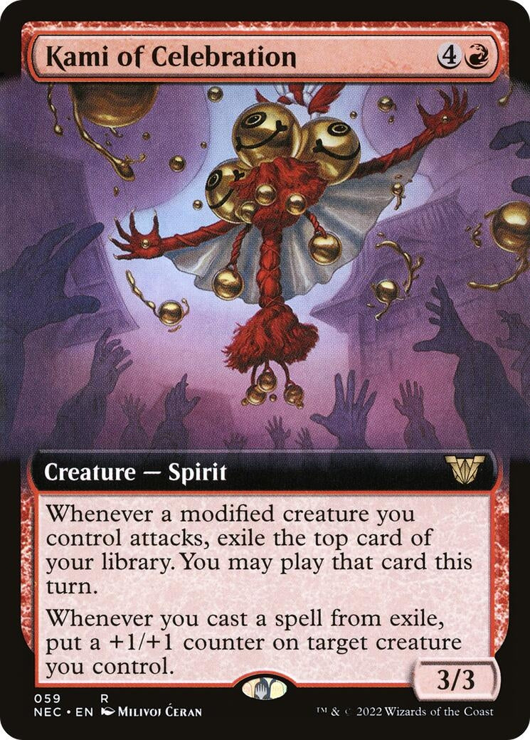Kami of Celebration (Extended Art) (59) (Commander: Kamigawa: Neon Dynasty)