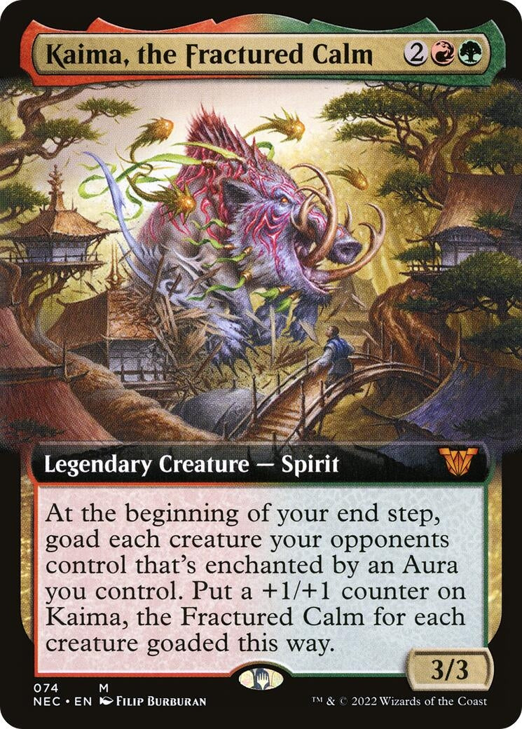 Kaima, the Fractured Calm (Extended Art) (74) (Commander: Kamigawa: Neon Dynasty)