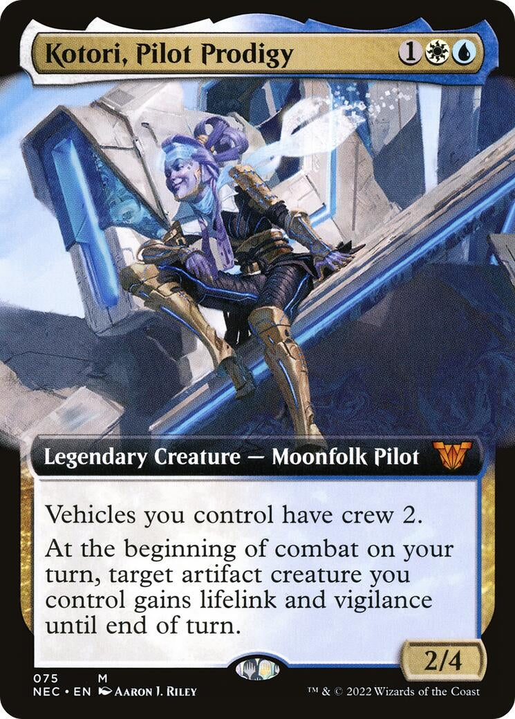 Kotori, Pilot Prodigy (Extended Art) (75) (Commander: Kamigawa: Neon Dynasty)
