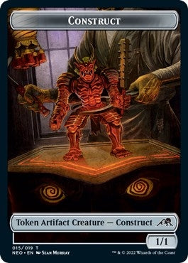 Construct (015) // Blood (017) Double-Sided Token (Challenger 2022) (15 // 17) (Unique and Miscellaneous Promos)
