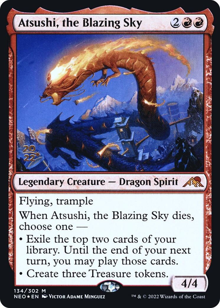 Atsushi, the Blazing Sky (134) (Prerelease Cards)