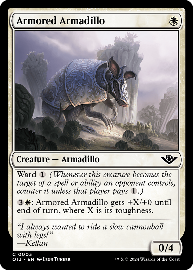Armored Armadillo (3) (Outlaws of Thunder Junction)