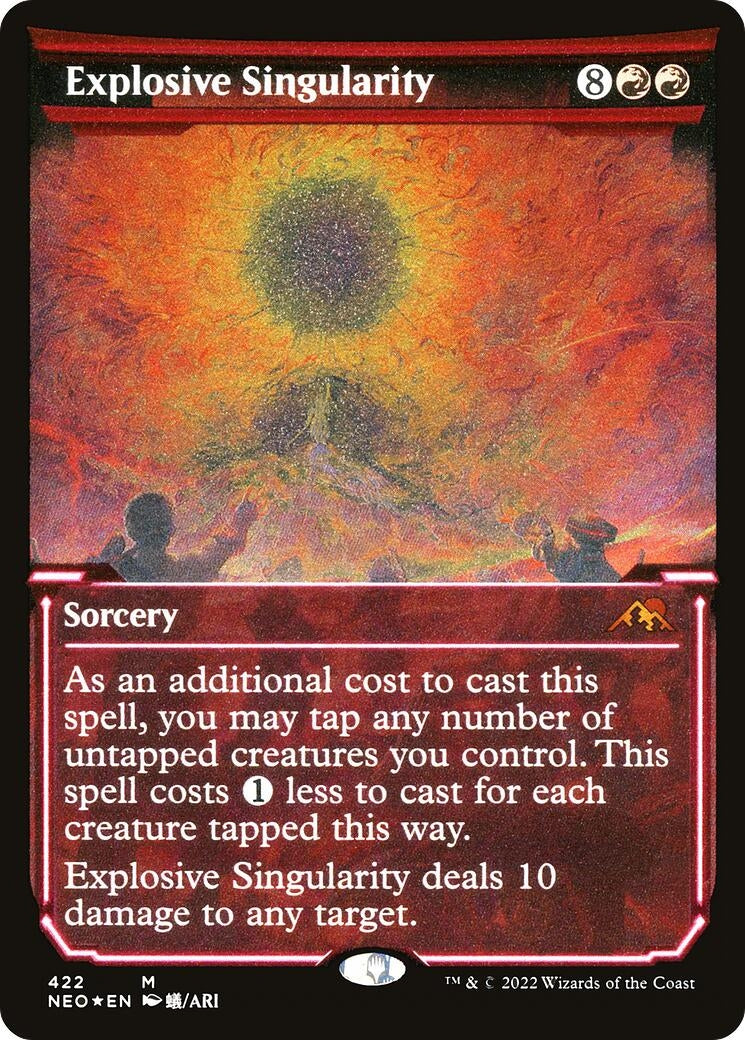 Explosive Singularity (Showcase) (Foil Etched) (422) (Kamigawa: Neon Dynasty)