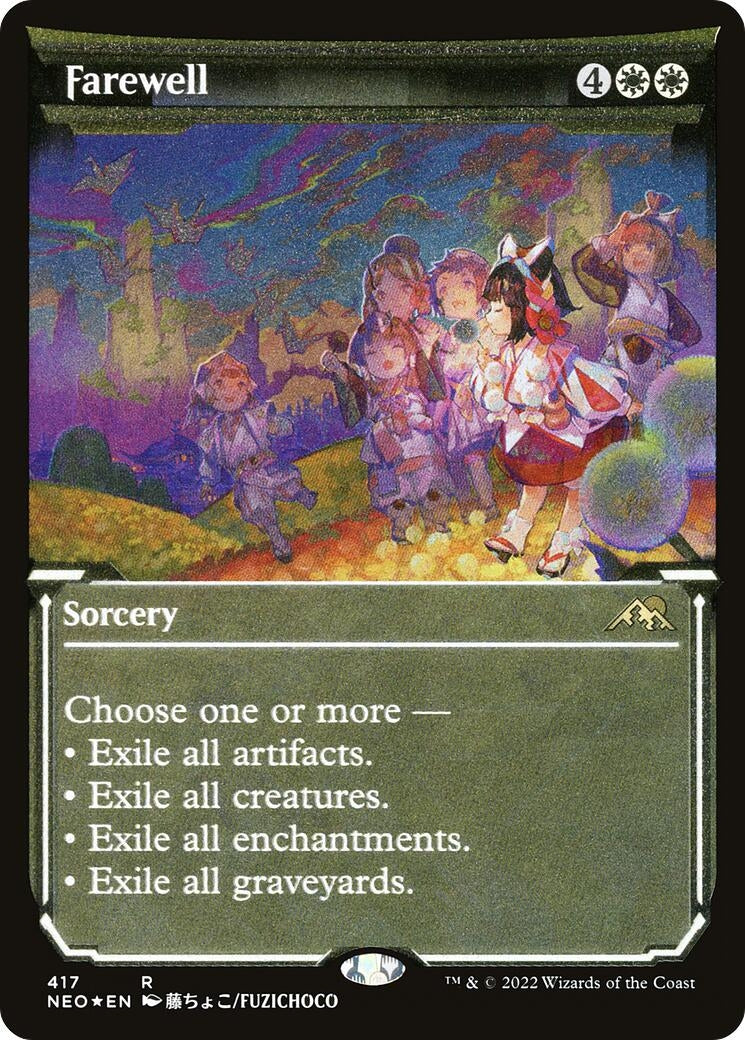 Farewell (Showcase) (Foil Etched) (417) (Kamigawa: Neon Dynasty)