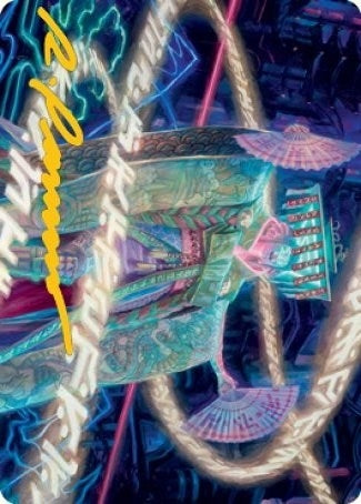 Satsuki, the Living Lore Art Card (Gold-Stamped Signature) (5) (Art Series: Kamigawa: Neon Dynasty)