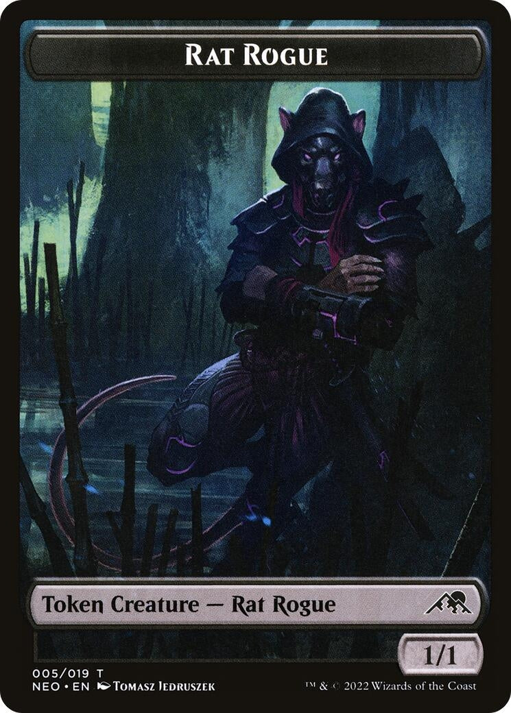 Rat Rogue Token (5) (Kamigawa: Neon Dynasty)