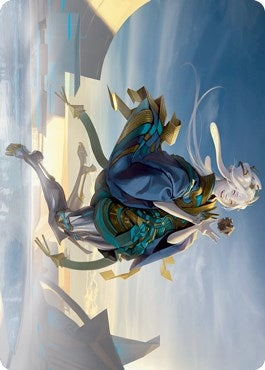 Moonfolk Puzzlemaker Art Card (6) (Art Series: Kamigawa: Neon Dynasty)