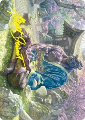 Kosei, Penitent Warlord Art Card (Gold-Stamped Signature) (8) (Art Series: Kamigawa: Neon Dynasty)