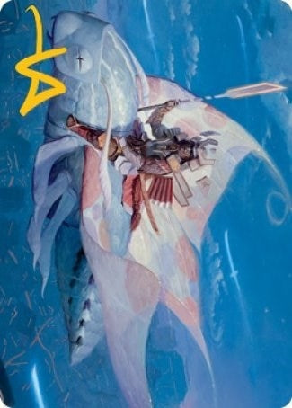 Sky-Blessed Samurai Art Card (Gold-Stamped Signature) (19) (Art Series: Kamigawa: Neon Dynasty)