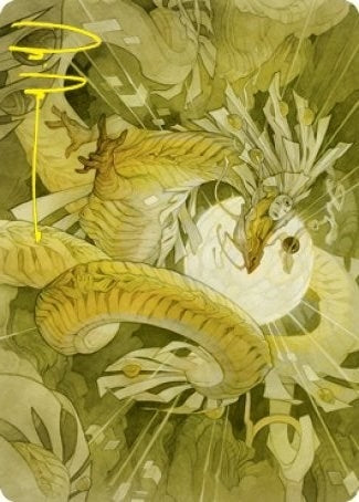 Brilliant Restoration Art Card (Gold-Stamped Signature) (22) (Art Series: Kamigawa: Neon Dynasty)