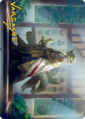 Light-Paws, Emperor's Voice Art Card (Gold-Stamped Signature) (23) (Art Series: Kamigawa: Neon Dynasty)